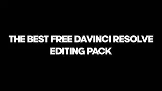 THE BEST FREE Davinci Resolve Editing Pack For Fortnite