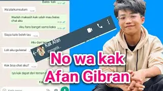 Ternyata ini !!! no wa kak Afan Gibran, Ahm4d Afan Khad4fy 🫣🥰