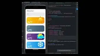 Weather App - parte #2 con elementos animados #androiddev #mobileappdev #mobileappdevelopment