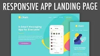 Responsive App Landing Page Flexbox Layout (Part 2) | XO PIXEL