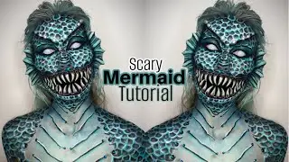 SCARY MERMAID Halloween Makeup Tutorial