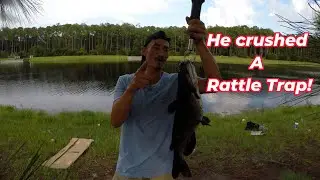Does the Rattle Trap really catch everything? Catching Catfish on lipless bait while Bass fishing !