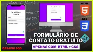 APRENDA A FAZER UM FORMULÁRIO APENAS COM HTML + CSS | SEM BACK-END | GANHE DINHEIRO COM SEU FORM.