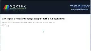 How to pass variables to another page using php $_GET method - Tutorial