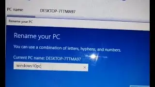 how to rename pc in windows 10 !! how to change pc name in windows 10 laptop