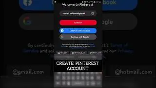 Create Pinterest Account.
