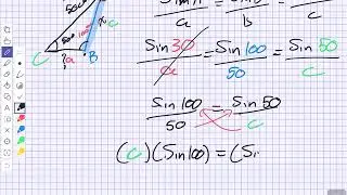 Area of a Non Right Angle Triangle using Trig Grade 11 University Math