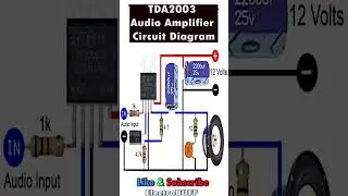 TDA2003 30Watts Audio Amplifier Circuit Diagram #electronics #sound #amplifier #viralvideo #diy