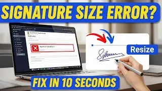 How to resize signatures for Government Forms 