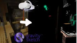 slightly detailed Minecraft mineshaft (speed modeling)(gravity sketch)