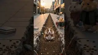 Cat Finds Food in the Puddle?! 😱🐾
