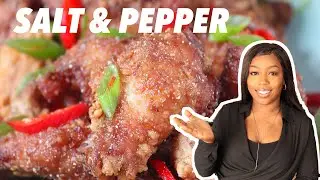 The BEST homemade SALT & PEPPER WINGS