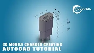 3D Mobile Charger Creating with Autocad
