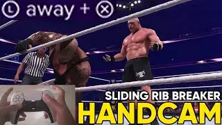 HANDCAM - If you can get close to Undertaker a sliding rib breaker in the ring | WWE 2K24
