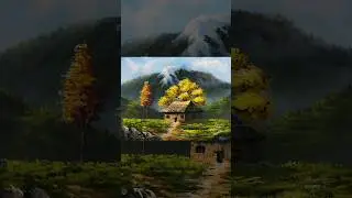 MOUNTAIN HOUSE #art #artist #painting #drawing #draw #sketch #shorts #artcandynepal