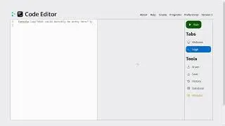JavaScript Lesson 1: `console.log` and DrRcraft Code Editor Workspace