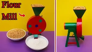 How To Make Mini Flour Mill At Home Form PVC Pipe | Making Wheat Grinding Machine | Atta Chakki DIY