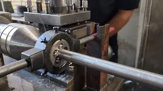 how to make long Screw thread by lathe #lathe