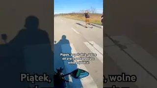 Piątek piątunio, człowiek chciał tylko miło polatać na moto…😆 #motovlog #motorcycle #dream #poland