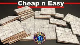 Dungeon Tiles Challenge! Cheap Cardboard Tiles with Bard’s craft