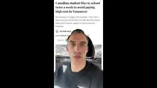 Student Flies from Calgary to Vancouver Twice a Week