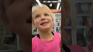 Can you guess how many times the quints ask for a new pet on desk dog food run?￼