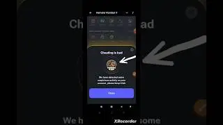 Cheating is bad Card in hamster Kombat