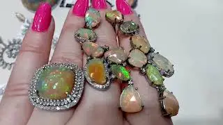ТЯЖЁЛЫЙ ЛЮКС 👑 💖 😍ЗОЛОТЫЕ ОПАЛЫ, ЭБЕНОВОЕ ДЕРЕВО И АДУЛЯРЫ 💎 💎 💎