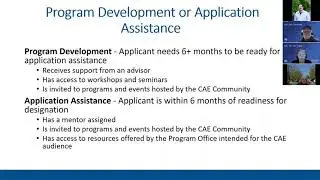 CAE Designation Workshop