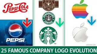 Logo Evolution Pepsi, Starbucks, Burger King, Pizza Hut Etc.