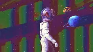 Psychedelic Space Odyssey: Trippy Astronauts in the Universe