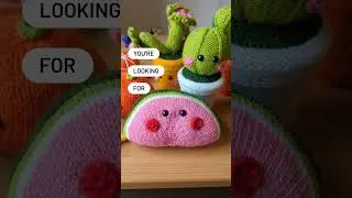 Looking for cute knitted toy patterns? 🍊🌵 #knitting #knittingpattern
