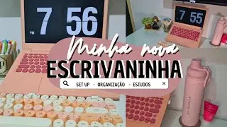 Meu novo cantinho de ESTUDOS |  Unboxing e  Organização novos itens