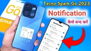 Tecno spark go 2023 Notification setting, How to show notification icon in Tecno spark go 2023