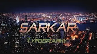 Sarkar Typography: Photoshop and GIMP Template