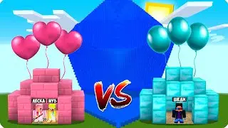 🌊БАЗА ДЕВУШКИ И ПРО ПРОТИВ ЦУНАМИ В МАЙНКРАФТ 100% ТРОЛЛИНГ ЛОВУШКА MINECRAFT ШЕДИ И НУБИК