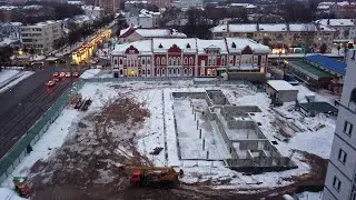 Строительство Дома дружбы народов в Йошкар-Оле | Март 2021 г. | Республика Марий Эл