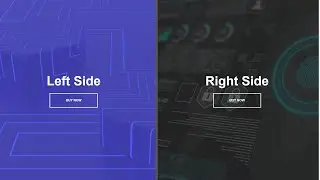 Create Split Landing Page HTML CSS JavaScript Tutorial | Animated Landing Page Design | Step by Step
