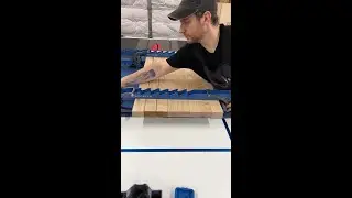 Adam demonstrates gluing up a large, dead flat panel in no time using Rockler’s Deluxe Panel Clamps!