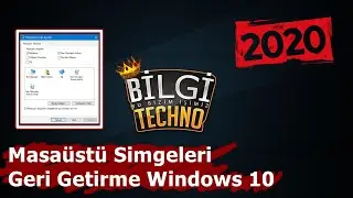 Masaüstü Simgeleri Geri Getirme Windows 10 Güncel @2020