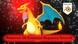 Blender Pokemon 3D Evolution Animation Sequence tutorial Eevee /cycles