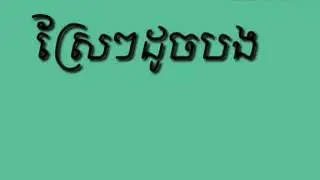 ស្រែៗដូចបង/នាយចឺម