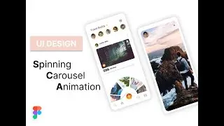 Spinning Carousel Animation UI Design