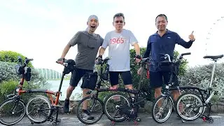 LIOW VIDEO: Brompton -- Trio's 1st Ride Together 小布折叠自行车之游