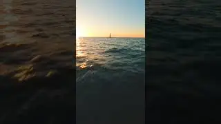 FPV Drone flying to the Sailboat