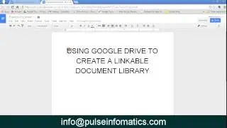 Google Document with Linkable Navigation