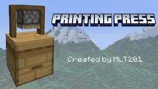 Printing Press Datapack Showcase(datapack in desc)