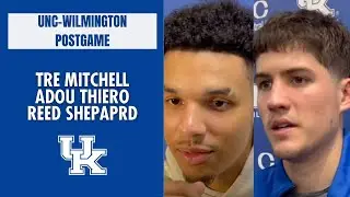 Tre Mitchell, Reed Sheppard, and Adou Thiero talk loss to UNC-Wilmington | Kentucky MBB