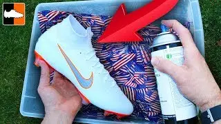 How To Hydro Dip Flag 🇺🇸 Custom Boots ⚽️ Soccer Gear!