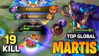 SAVAGE & MANIAC! Martis Jungle Build [ Martis Best Build Top Global ] By Helltaker魔女 -  MLBB